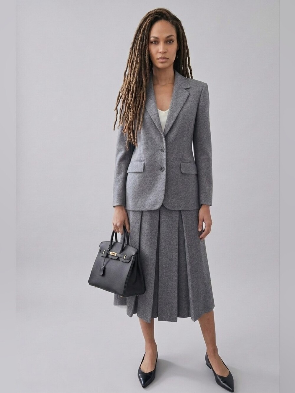 Vintage Aquascutum | 2-Piece Wool Skirt Suit Set